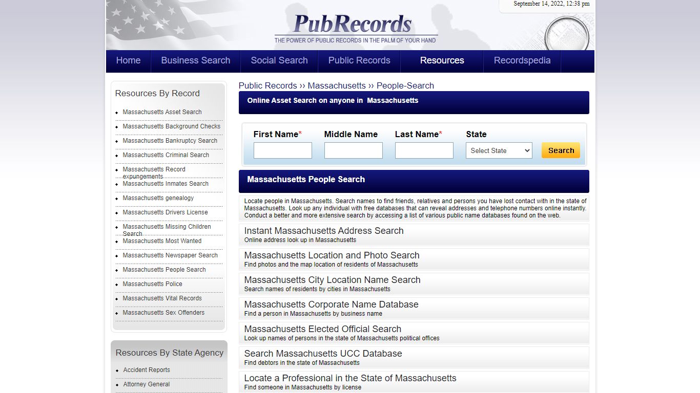 Massachusetts People-Search - Pubrecords.com